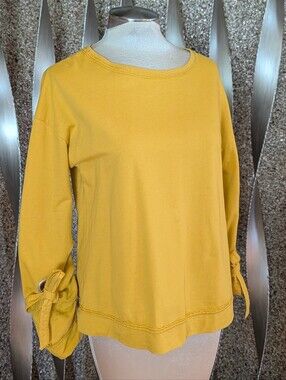 HEM & THREAD barrel sleeve pullover top L